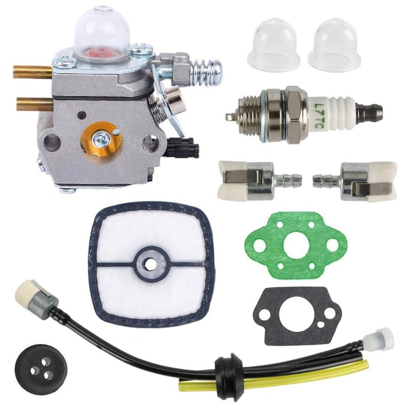 mdairc For Zama Echo Trimmer Carburetor kit C1U-K29 C1U-K47 C1U-K52 SRM2100 SRM2110 SHC1700 SHC2100 for Power Pruner Trimmer